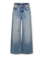 Kids ONLY winter jeansbroek meisjes - blauw - KogBroome - wide leg fit