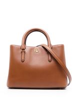 Lauren Ralph Lauren sac cabas Marcy 26 en cuir - Marron - thumbnail