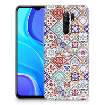 Xiaomi Redmi 9 | TPU | Siliconen hoesje | Tiles Color Xiaomi Redmi 9 | TPU | Siliconen hoesje | Tiles Color