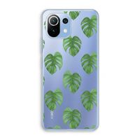 Monstera leaves: Xiaomi Mi 11 Lite Transparant Hoesje
