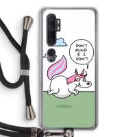 Unicorn: Xiaomi Mi Note 10 Pro Transparant Hoesje met koord