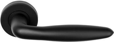 Formani deurkruk Basics LB18 geveerd op rozet - mat zwart