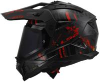 LS2 endurohelm "mx702 pioneer ii crazy" helmet mx702 pioneer ii crazy sw/rt gr. xl