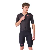 Castelli free sanremo 3 suit short sleeve zwart heren S