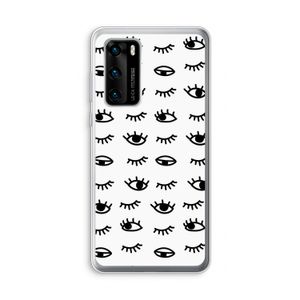 Eye pattern #2: Huawei P40 Transparant Hoesje