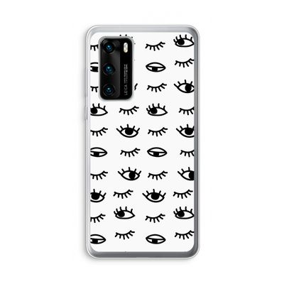 Eye pattern #2: Huawei P40 Transparant Hoesje