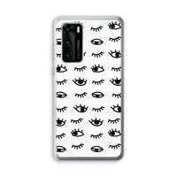 Eye pattern #2: Huawei P40 Transparant Hoesje