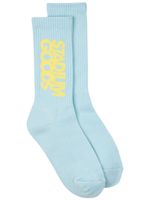 STADIUM GOODS® chaussettes à logo imprimé - Bleu - thumbnail