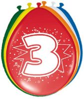 Ballonnen '3' (8 st) - thumbnail