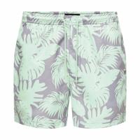 Herenzwembroek Only & Sons Onsted Life Flower 2 Aquamarijn - Maat: M
