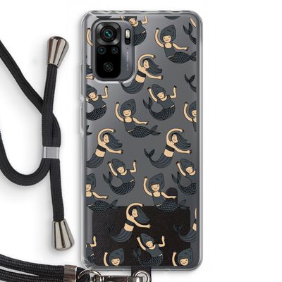 Zeemeermin: Xiaomi Redmi Note 10 Pro Transparant Hoesje met koord