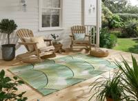 Sanderson - Manila Leaf-Botanical Green outdoor 446107 - 250x350 cm Vloerkleed