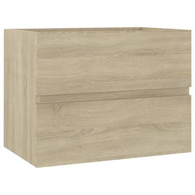 vidaXL Wastafelkast 60x38,5x45 cm bewerkt hout sonoma eikenkleurig vidaXL Wastafelkast 60x38,5x45 cm bewerkt hout sonoma eikenkleurig