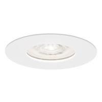 Bari LED inbouwspot extra plat 58mm - 3,8W 270lm - GU10 LED Module - 6000K daglicht wit - Dimbaar - Rond - IP65 waterdicht - Wit