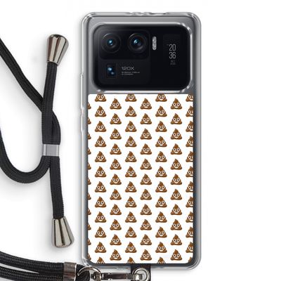 Poop emoji: Xiaomi Mi 11 Ultra Transparant Hoesje met koord