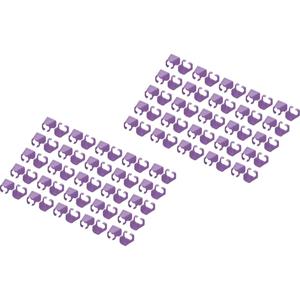 Digitus A-CC-VI A-CC-VI Gekleurde clips voor patchkabel Violet