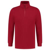 Tricorp sweater ritskraag - Casual - 301010 - rood - maat M
