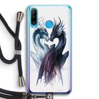 Yin Yang Dragons: Huawei P30 Lite Transparant Hoesje met koord