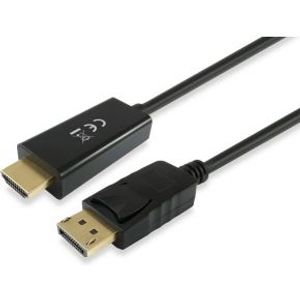 Equip 119390 video kabel adapter 2 m DisplayPort HDMI Zwart