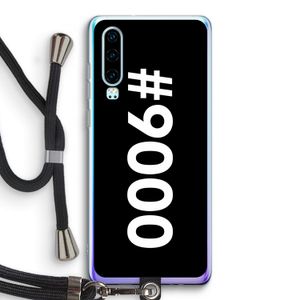 #9000: Huawei P30 Transparant Hoesje met koord