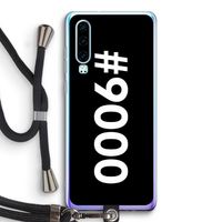 #9000: Huawei P30 Transparant Hoesje met koord