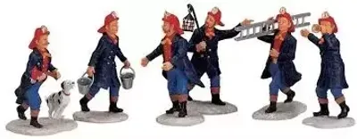 Lemax Fireman - Set of 6