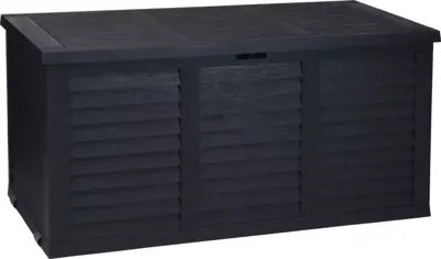Ambiance kussenbox kunststof 120x52x58cm zwart