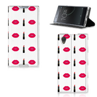 Sony Xperia L1 Hoesje met Magneet Lipstick Kiss - thumbnail