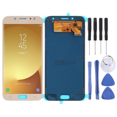 LCD-scherm en digitizer volledige assemblage (TFT-materiaal) voor Galaxy J7 (2017) J730F/DS J730FM/DS (Gold)