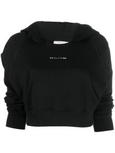 1017 ALYX 9SM hoodie crop à logo imprimé - Noir