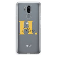 Amber Script: LG G7 Thinq Transparant Hoesje