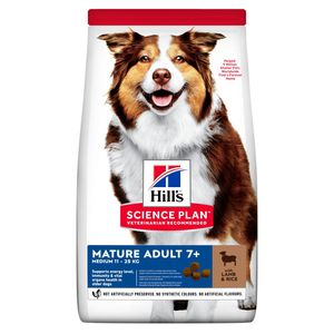 Hill's Mature Adult Medium met lam & rijst hondenvoer 2 x 2,5 kg