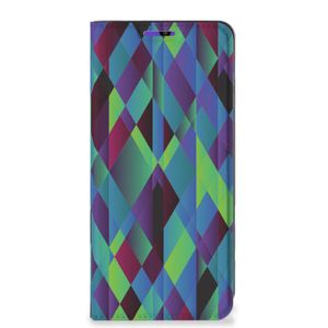 Samsung Galaxy A22 4G | M22 Stand Case Abstract Green Blue