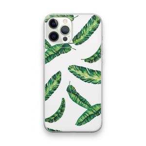 Lange bladeren: iPhone 12 Pro Max Transparant Hoesje