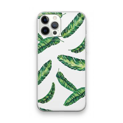 Lange bladeren: iPhone 12 Pro Max Transparant Hoesje
