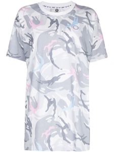 AAPE BY *A BATHING APE® t-shirt en coton à motif camouflage - Gris