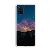 Travel to space: Galaxy A51 4G Transparant Hoesje