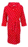 Stippen badjas rood - 98/104