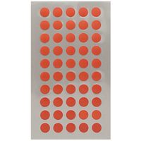 600x Stippen stickers rood 8 mm   -