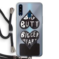 Big butt bigger heart: Samsung Galaxy A20s Transparant Hoesje met koord Big butt bigger heart: Samsung Galaxy A20s Transparant Hoesje met koord