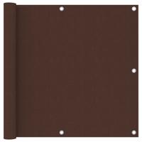 VidaXL Balkonscherm 90x400 cm oxford stof bruin