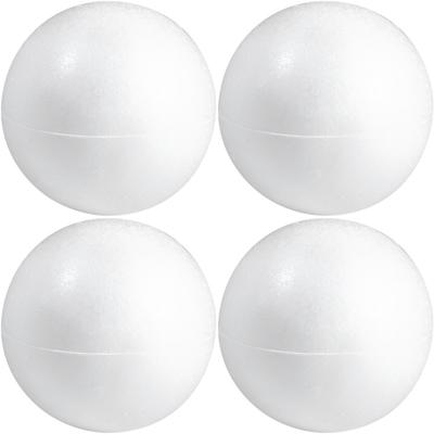 Piepschuim hobby vorm - 4x - bol - 15 cm - DIY knutsel figuren - halve schalen
