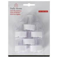 Daily Home LED Theelichten 3.8 cm 6 Stuks Wit