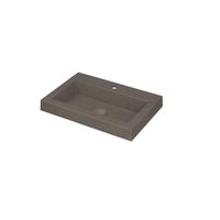 INK Dock wastafel - 60x40x6cm - 1 wasbak - 1 kraangat - Quartz beton 3415401 - thumbnail