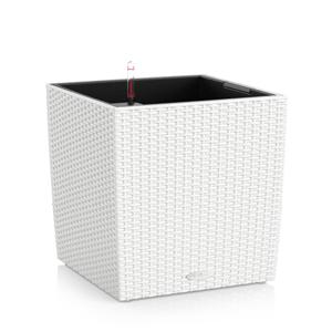 LECHUZA CUBE Cottage 30 All-in-One Set Binnen/buiten Plantenpot Vrijstaand Polypropyleen (PP) Wit