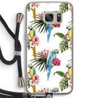 Kleurrijke papegaaien: Samsung Galaxy S7 Transparant Hoesje met koord Kleurrijke papegaaien: Samsung Galaxy S7 Transparant Hoesje met koord