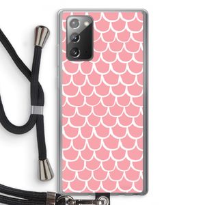 Dakpannetjes: Samsung Galaxy Note 20 / Note 20 5G Transparant Hoesje met koord