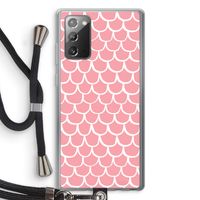 Dakpannetjes: Samsung Galaxy Note 20 / Note 20 5G Transparant Hoesje met koord