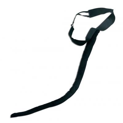 Carnaval verkleed artikel - Zwarte katten staart met riem - 80 cm