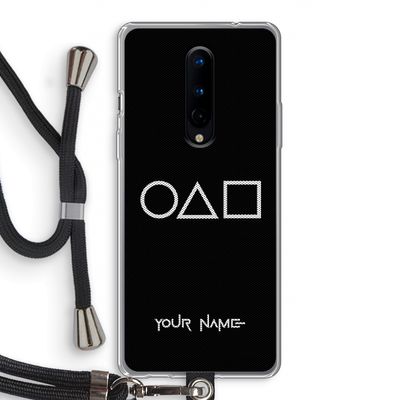 Squid Game: OnePlus 8 Transparant Hoesje met koord